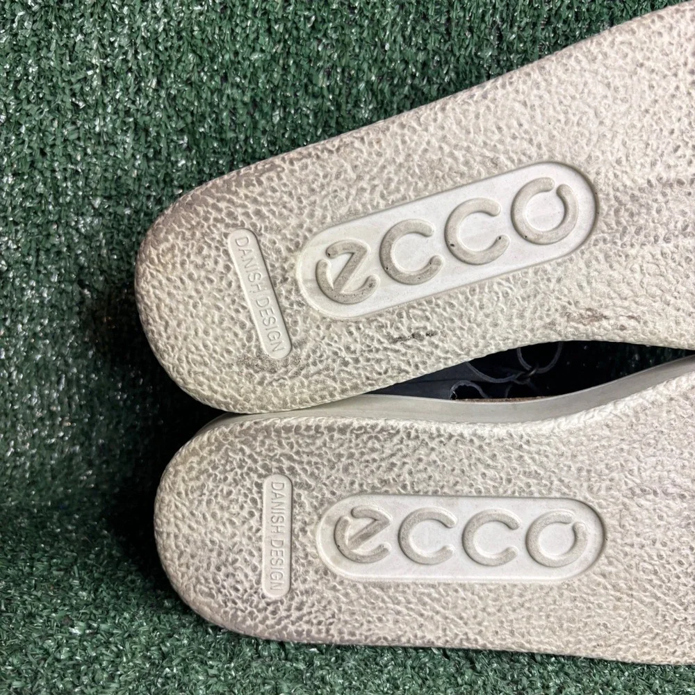 ECCO Flowt Strappy Leather Comfort Casual Walking Vacation Sandal‎ Gray Mens 13